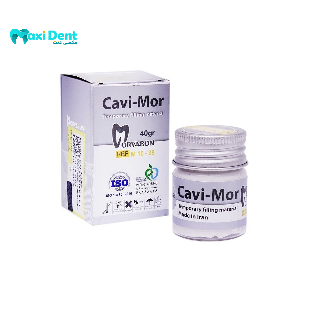 بسته‌بندی خمیر موقت Cav-Mor با مشخصات محصول
