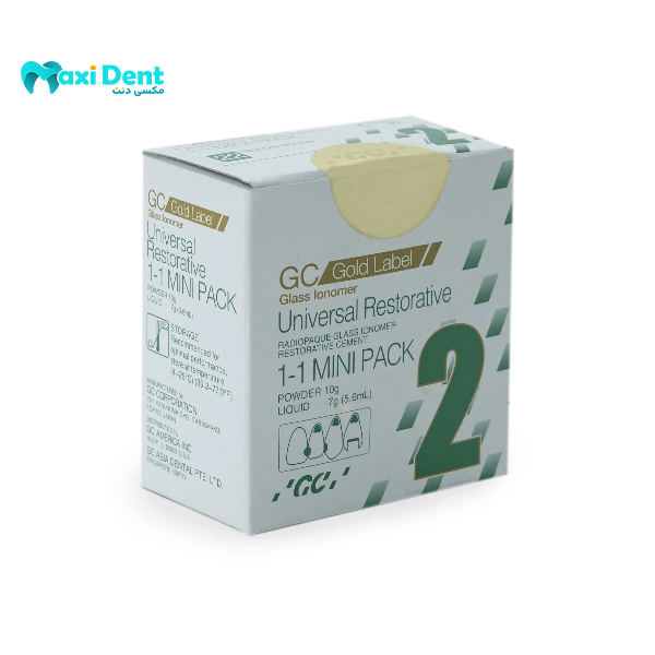 بسته‌بندی کامل گلاس آینومر Fuji II LC Gold Label