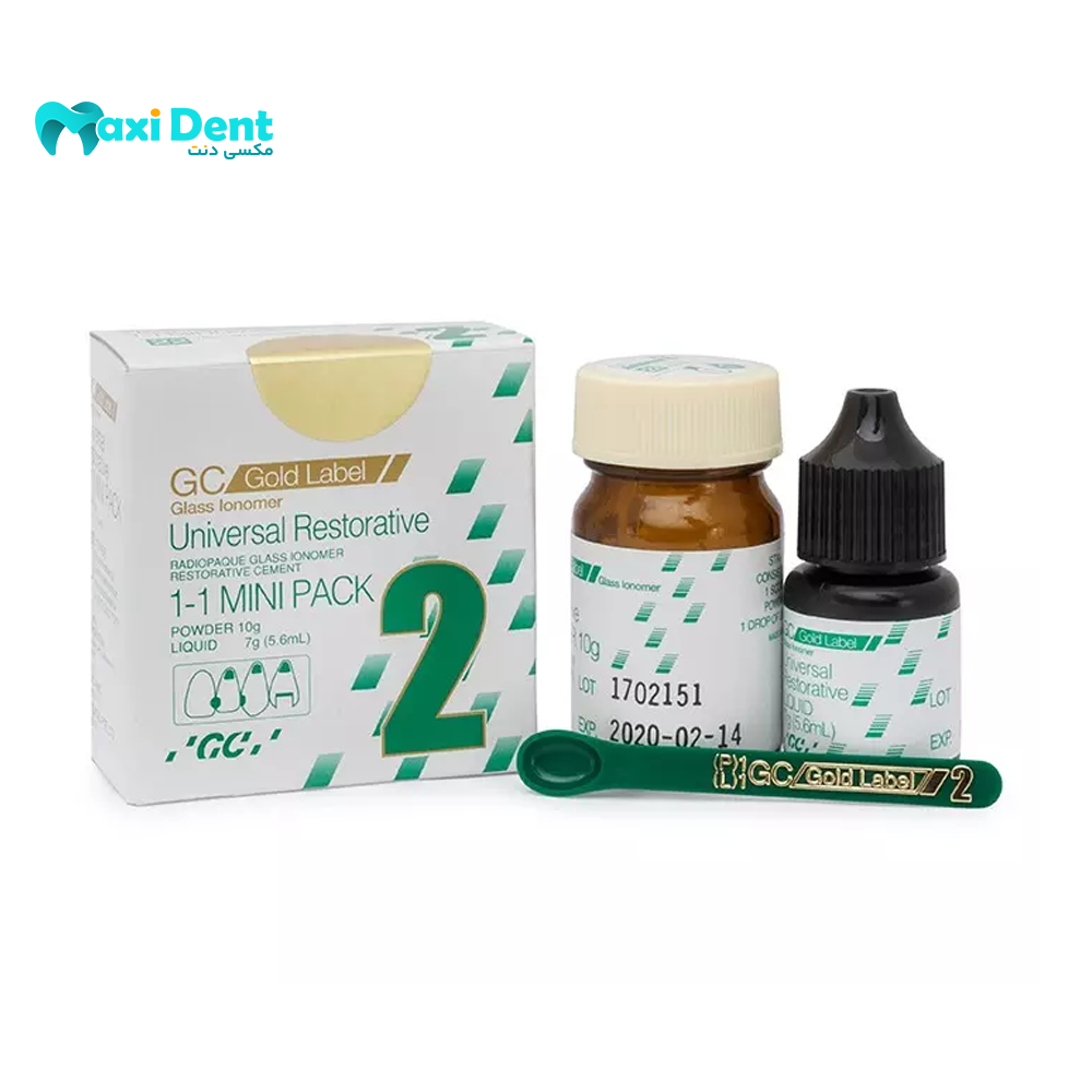 نمای اصلی گلاس آینومر ترمیمی لایت کیور جی سی مدل Fuji II LC Gold Label