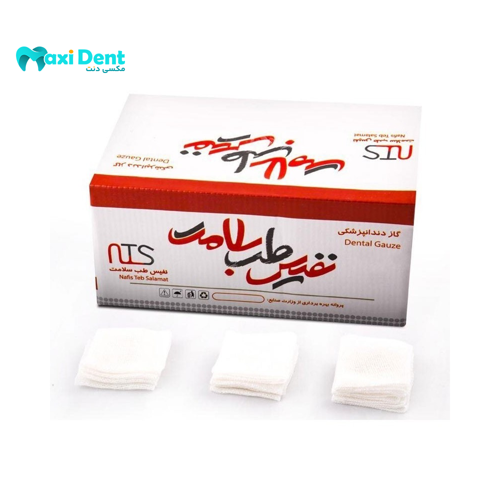 نمای اصلی بسته‌بندی گاز دندانپزشکی نفیس طب سلامت