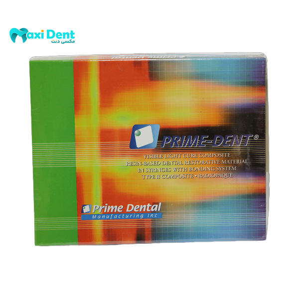 نمای نزدیک از بسته‌بندی کامپوزیت میکروهیبرید Prime-Dent