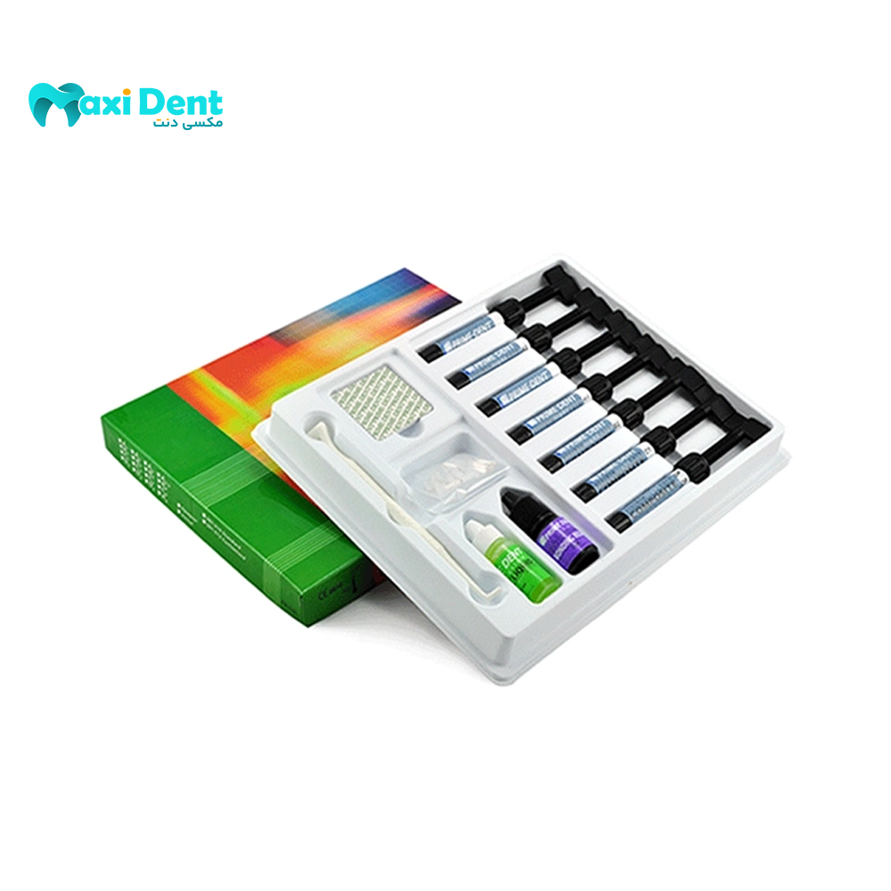 نمای اصلی بسته‌بندی کیت کامپوزیت میکروهیبرید Prime-Dent