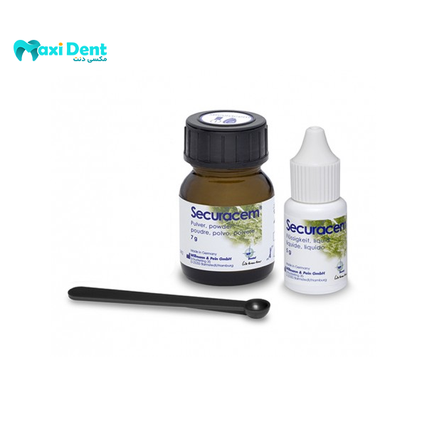 بطری پودر و مایع گلاس آینومر Securacem