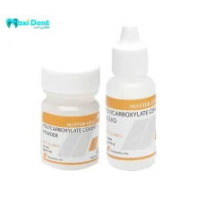 محتویات پودری و مایع سمان پلی‌کربوکسیلات Master Dent