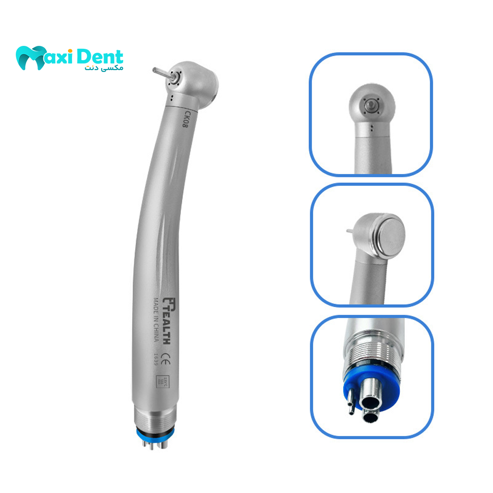 توربین دندانپزشکی Tealth مدل CK08 با اتصال دو سوراخ