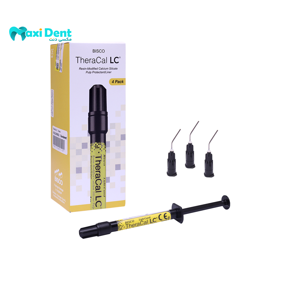 نمای اصلی بسته‌بندی دایکال تک سرنگی Bisco TheraCal LC